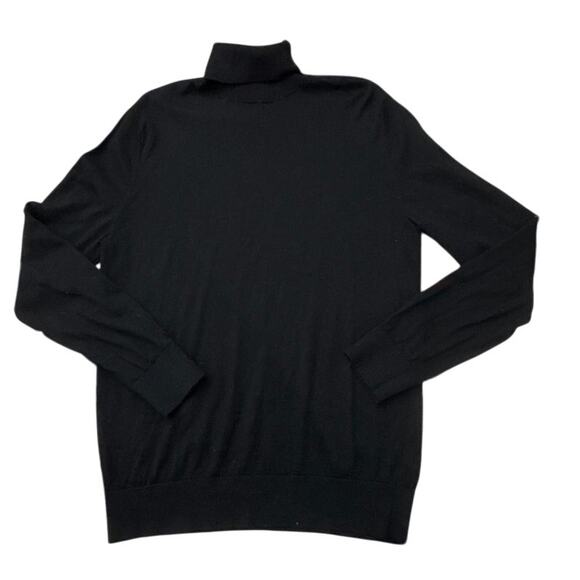 GAP Washable Merino Wool Black Mock Neck Sweater - Picture 1 of 5